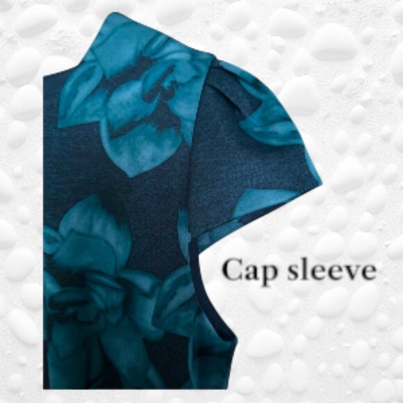 Chic Betsey Johnson Teal Dress – Floral, Feminine & Fabulous! - Picture 6 of 7